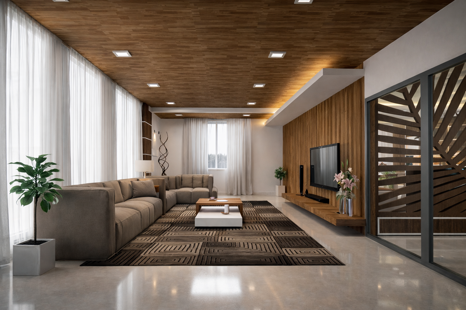 Modern luxury living room — Design Intend